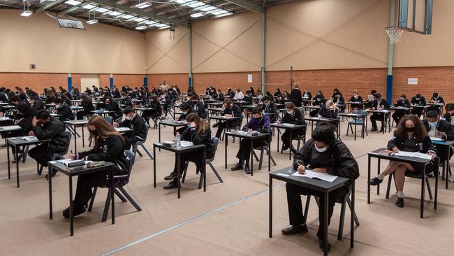 The class of 2020 sitting the General Achievement Test last year. Picture: Jason Edwards