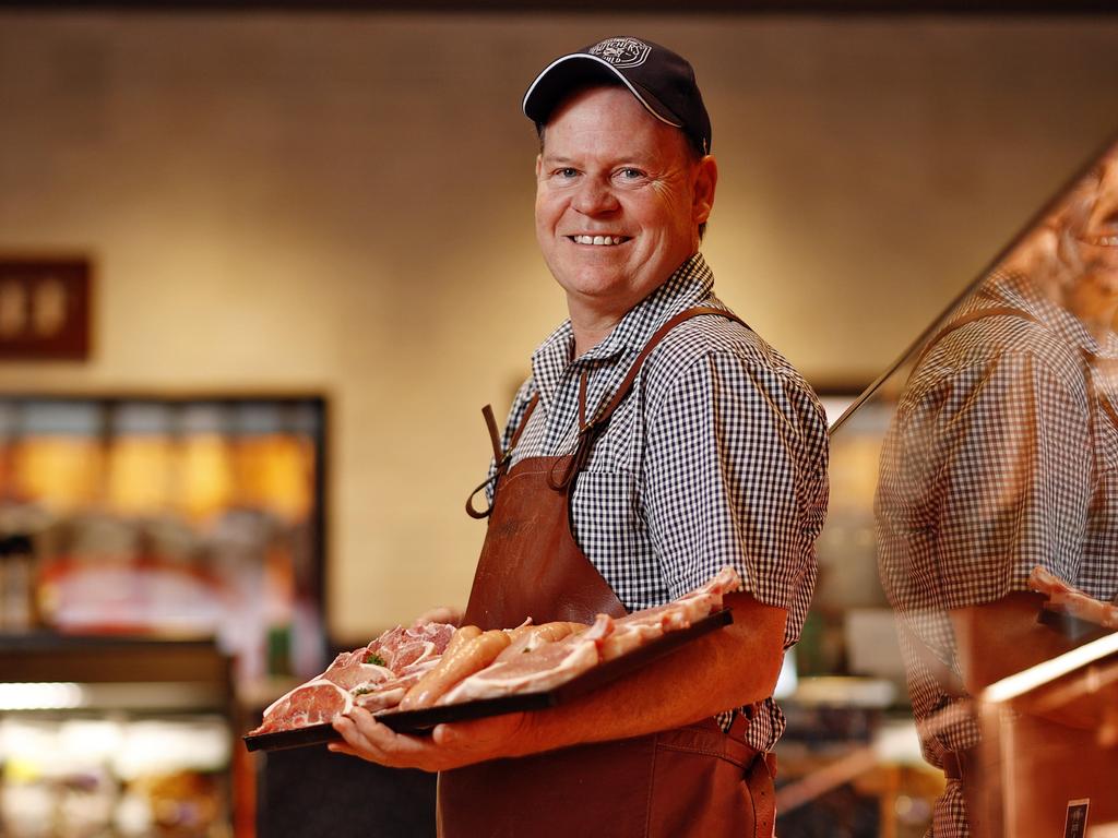 Adam Stratton, owner of Tender Gourmet Butchery said people are buying smaller cuts of meat. Picture: Sam Ruttyn