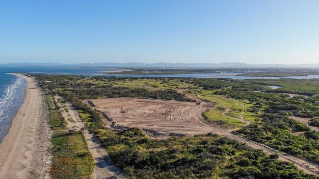 Drone images captured at the East Point project site show the initial earthworks that commenced on site in early 2020.