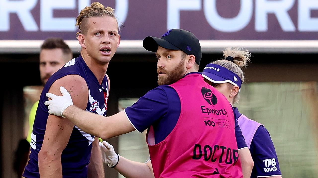 Nat Fyfe has suffered more than his share of injuries. Picture: Getty Images
