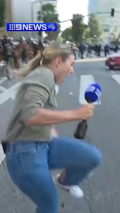 Aussie reporter hit in LA riots chaos