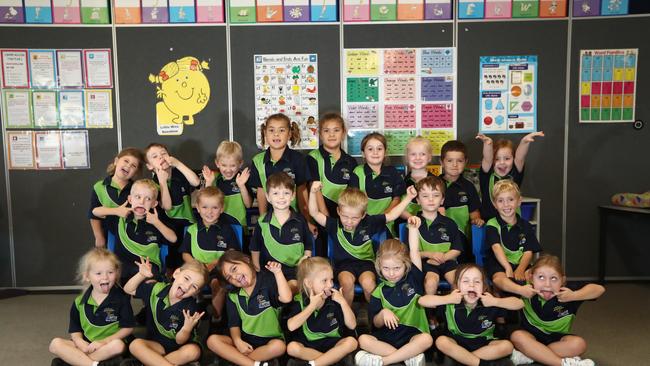 MFY Norfolk Village State School Class NK. PREP NK BACK ROW (L-R): Savannah McKenna, Giselle Coburn, Gemma Franklin, Evie Shine, Indi Cottam Ava Sehmish, Taylor Cummings MIDDLE ROW (L-R): Jaxon Moore, Jaxon Marland, Theo Turton, Axel Marement, Owen Phair, Jai McQualter FRONT ROW (L-R): Mila McCready, Banjo Plant, Lincoln Coburn, Aliyah Ravetali, Jasmine Ravetali, Addison Meister, Keeva Doyle, Christian McCann, Hunter Price Photograph : Jason O'Brien