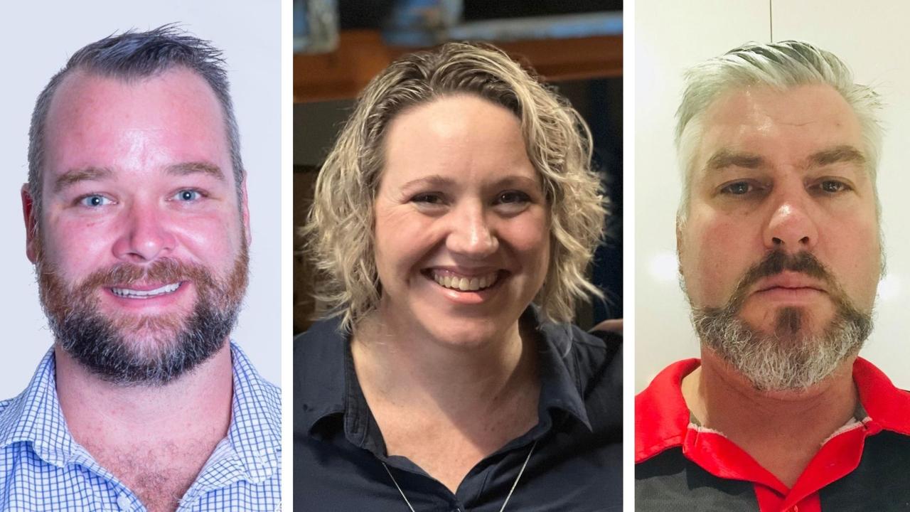 Joshua Cunningham, Lisa Bayliss and Nathan Finn are three of the four people in the running to be next president of the Northern Territory Police Association.