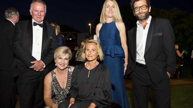 Order of St John gala dinner special guest Sam Bloom (front, right) with Helen Wagner and (back, from left) Joe Wagner, Camille Bath and Cam Bloom at Empire Theatres, Saturday, October 26, 2019. Picture: Kevin Farmer