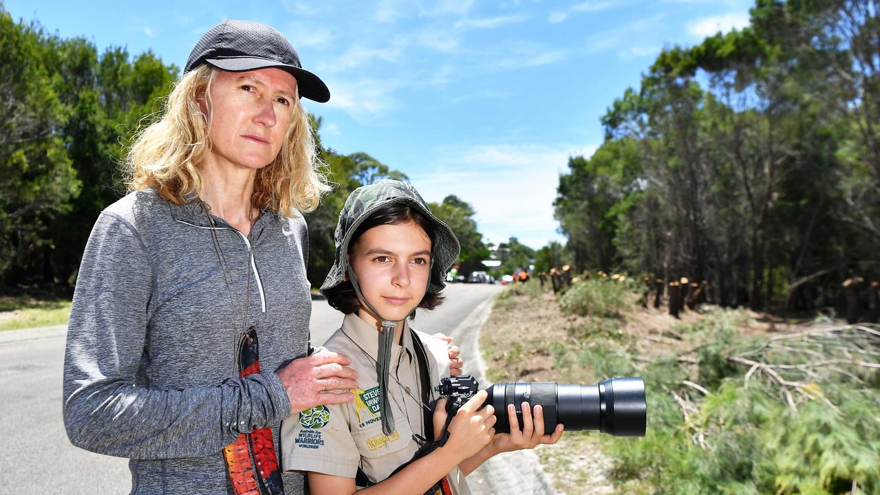 Uniting Church is starting construction on its controversial $100m aged care precinct at Sunrise Beach, to the disappointment of locals Maxine and Spencer Hitchen who have campaigned against it because of its potential risk to glossy black cockatoos. Picture: Patrick Woods.