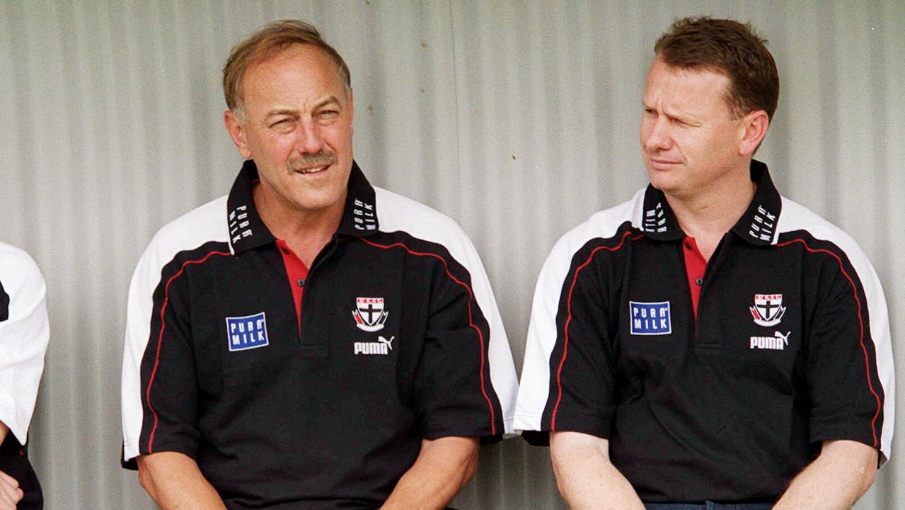 Ken Hinkley was an assistant to Malcolm Blight at St Kilda.