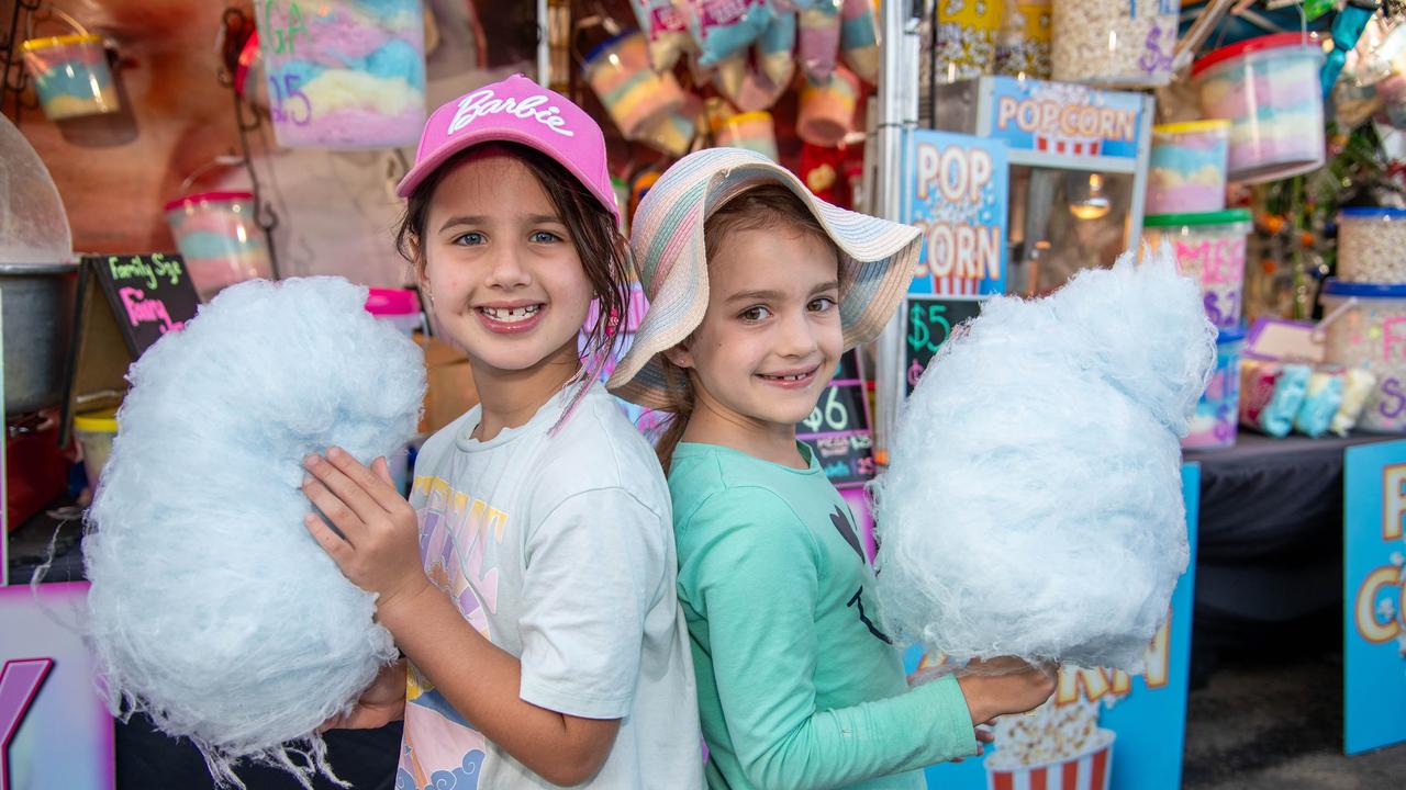 Grace Spadbrow (left) and Lucy Shann.Heritage Bank Toowoomba Royal Show.Friday April 19th, 2024 Picture: Bev Lacey