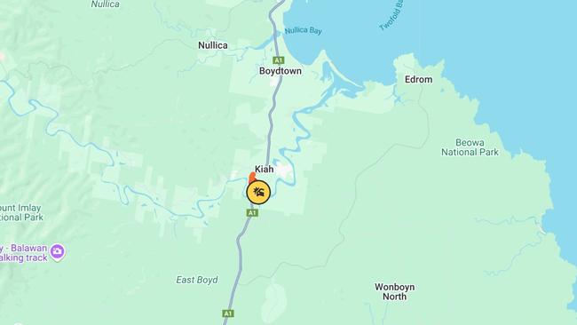 The site of the crash at Kiah, south of Eden on the NSW far south coast. Picture: Supplied.