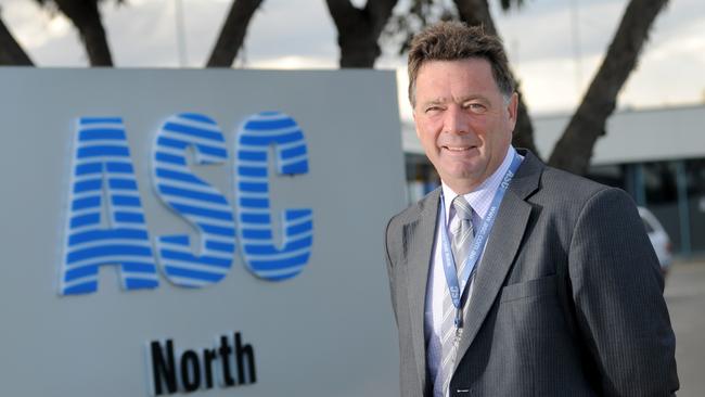 ASC general manager Stuart Whiley at South Australia’s Osborne shipyard.