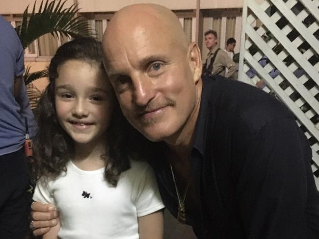 Ava Caryofyllis and Woody Harrelson.