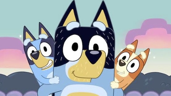 Caption: Bandit, bingo from the cartoon show bluey, Source:ABC