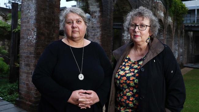 Kate Lilley, left, and Rozanna in Sydney’s Paddington. Picture: John Feder