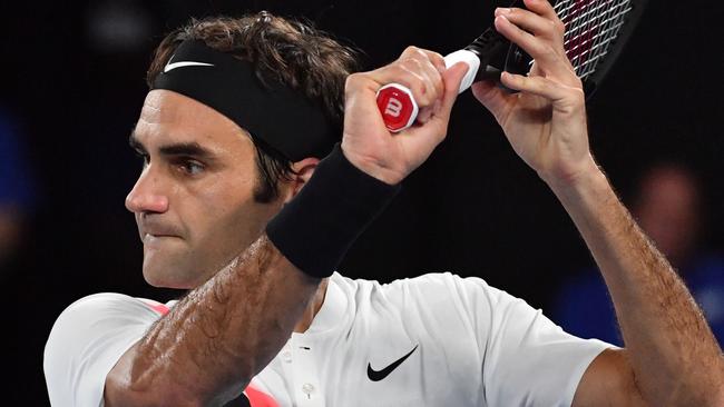 Roger Federer is in full command of his game.