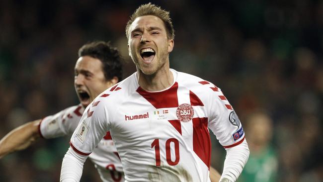 Tottenham’s Christian Eriksen is a key man for Denmark.