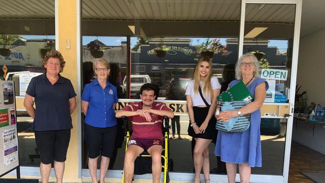 Evelyn King, Pam Keaton, John Guthrie, Ariana Moir, Paula Upham from Babinda have called for a twice daily bus service between Babinda and Cairns. PICTURE: SUPPLIED