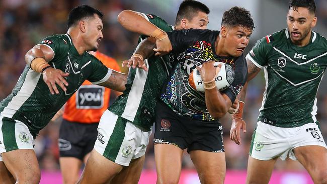 Latrell Mitchell will get another run out in the No.1 jersey this weekend. Picture: Jason McCawley/Getty Images