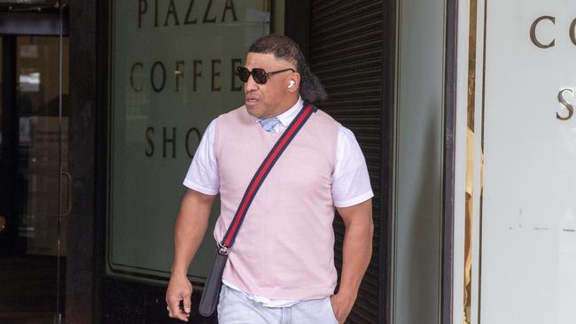 Hopoate, pictured leaving court in September 2024. Picture: NewsWire / Simon Bullard.