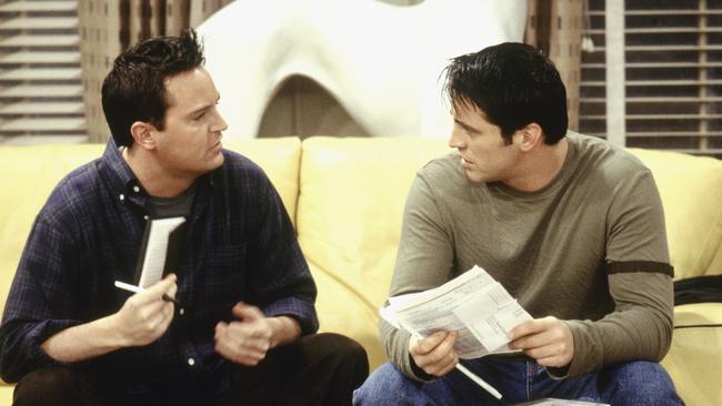 Matthew Perry was good friends with Matt LeBlanc on-screen and off. Picture: Getty Images