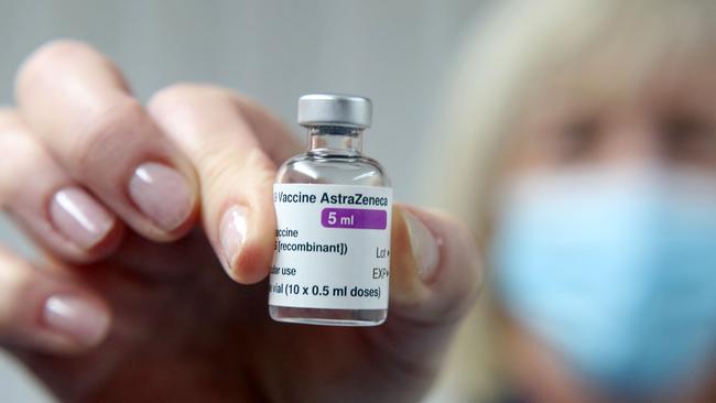 A woman in her 40s has become the second case of clotting associated with the AstraZeneca vaccine. Picture: Geoff Caddick / AFP.