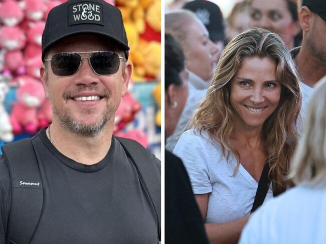 Hollywood stars Matt Damon and Elsa Pataky at the Brisbane Ekka.