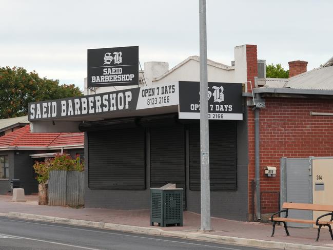 Suspicious building fire in Prospect barber shop in the early hours of this morning. Witness Hakyeon Chung,29, of Prospect. 28 February 2025. Picture: Dean Martin