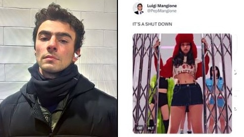 Social media users have fallen head over heels for 'hot asssassin' Luigi Mangione. Picture: X