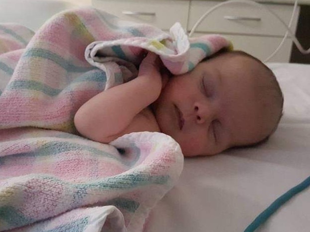 Baby with heart complication story - Logan Fergusson at just a few weeks old, before he passed away from heart complications in 2016 at just six weeks old. Picture: Supplied by Family