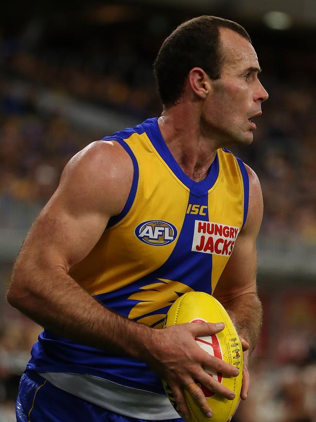 West Coast skipper Shannon Hurn has enjoyed another terrific season. Picture: Paul Kane/Getty