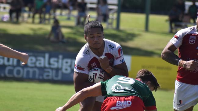 Meninga Cup semi-final action between the Redcliffe Dolphins and Wynnum-Manly Seagulls. Saturday April 15, 2023.