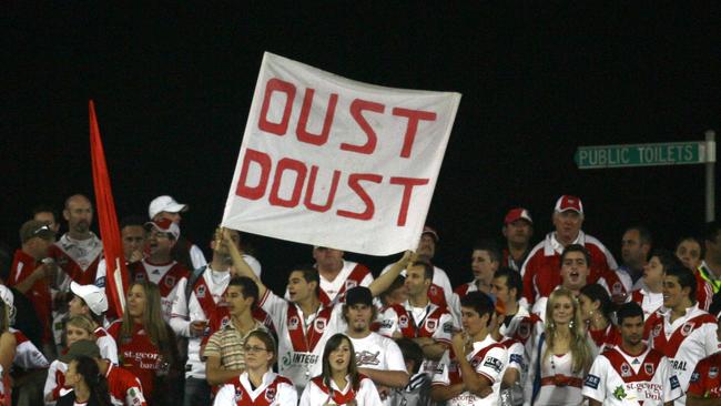 George was part of the group who created the ‘Oust Doust’ banner protest back in 2008.