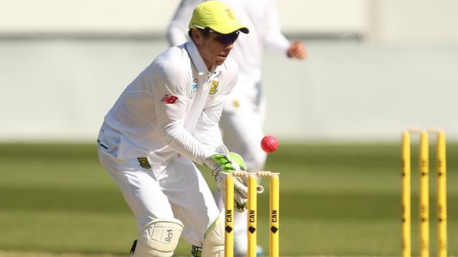 Wicketkeeper Harry Nielsen filling in for South Africa.