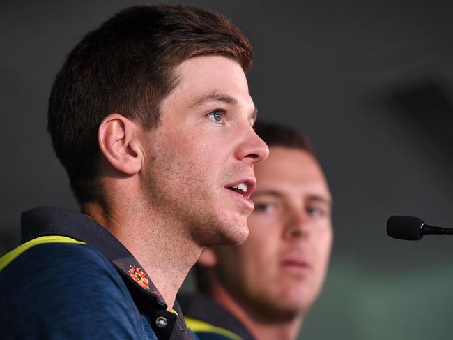 Australian captain Tim Paine is charged with leading the new ‘nice guy’ era. Picture: AFP