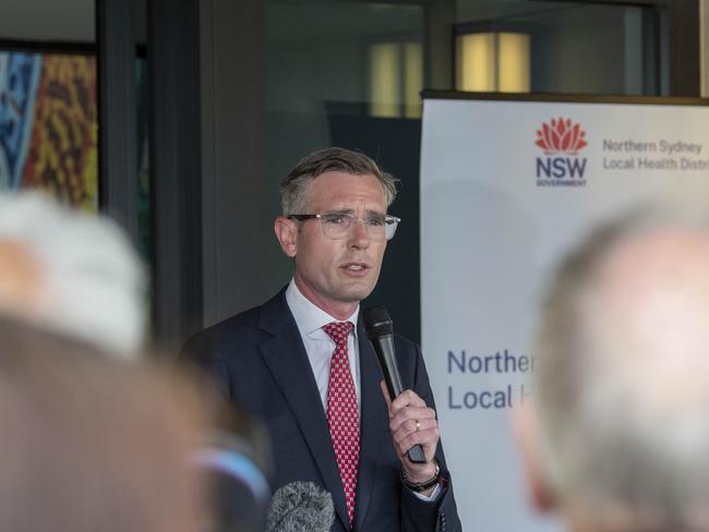 Premier Dominic Perrottet said being at the opening of the new hospice, and visiting the nearby Bear Cottage hospice for children, had been his most “special day” as Premier. Picture: Simon Bullard