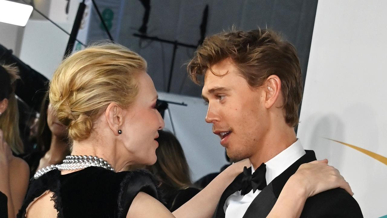 Cate Blanchett and Austin Butler arrive at the EE BAFTA Film Awards 2023 at The Royal Festival Hall. Picture: Getty Images