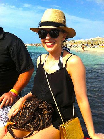 Kylie Minogue posts a picture of herself for fans to see while on break. Picture: Supplied/Twitter  