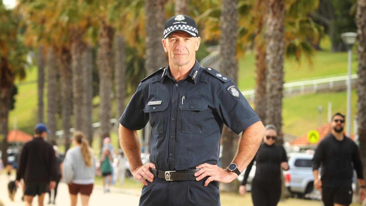 Superintendent Michael Reid says Geelong police are being proactive on youth crime. Alison Wynd