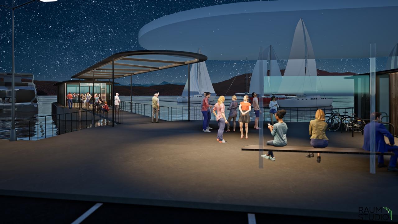 New concept drawings of the proposed new Bellerive ferry terminal.