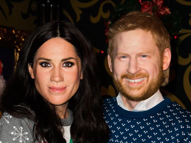 BERLIN, GERMANY - DECEMBER 11:  Live-Figures of Meghan, Duchess of Sussex and Prince Harry, Duke of Sussex are shown at Madame Tussauds on December 11, 2018 in Berlin, Germany.  (Photo by Matthias Nareyek/Getty Images)