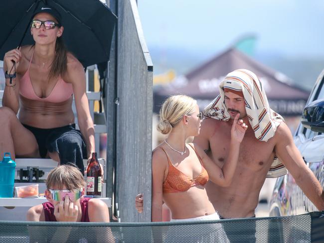 Spectators at the Australian Beach Volleyball Championships in Coolangatta. Picture: Glenn Campbell