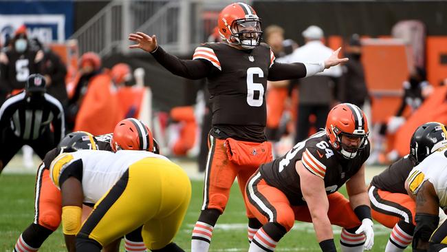 The Browns are finally back in the playoffs, but it won’t be easy to record their first postseason win since 1994. Photo: Nic Antaya/Getty Images/AFP