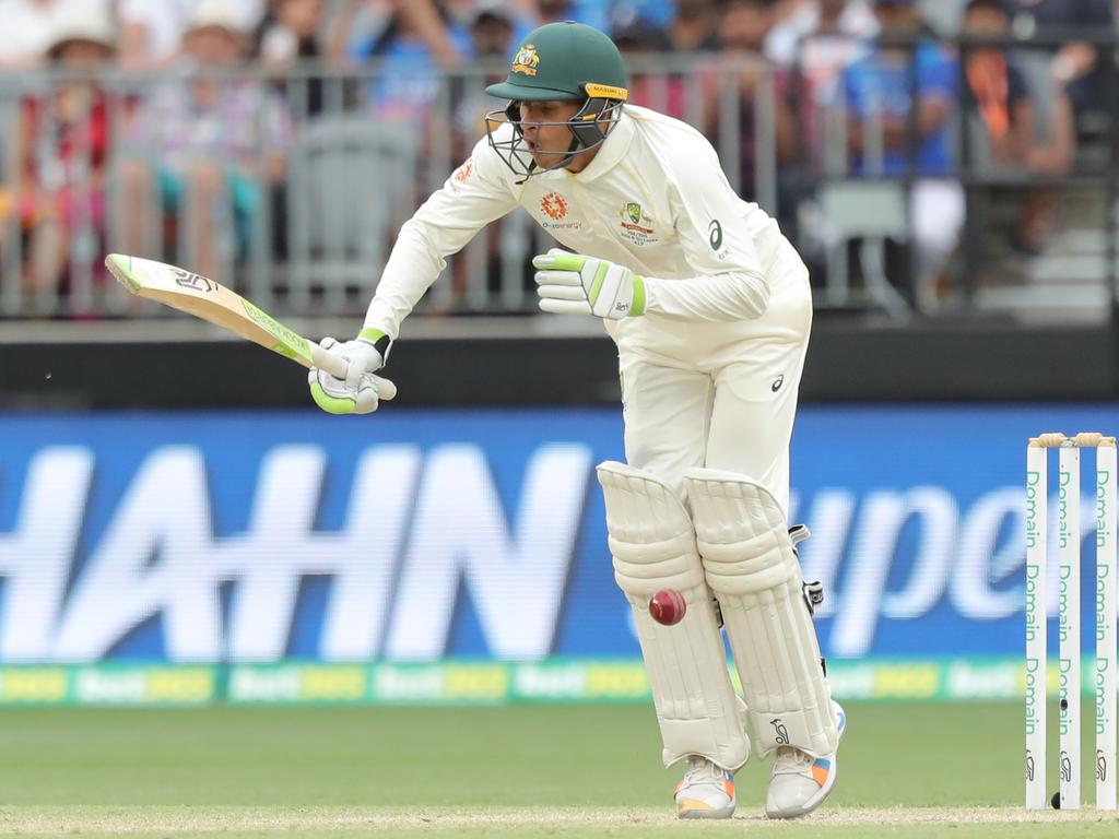 Usman Khawaja had to work damn hard for his runs.