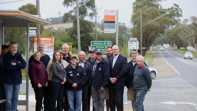 Firefighters, traders and residents have been campaigning for a set of traffic lights to ease congestion and give motorists and pedestrians a safer route across the busy intersection for more than 10 years. Picture: Stuart Milligan