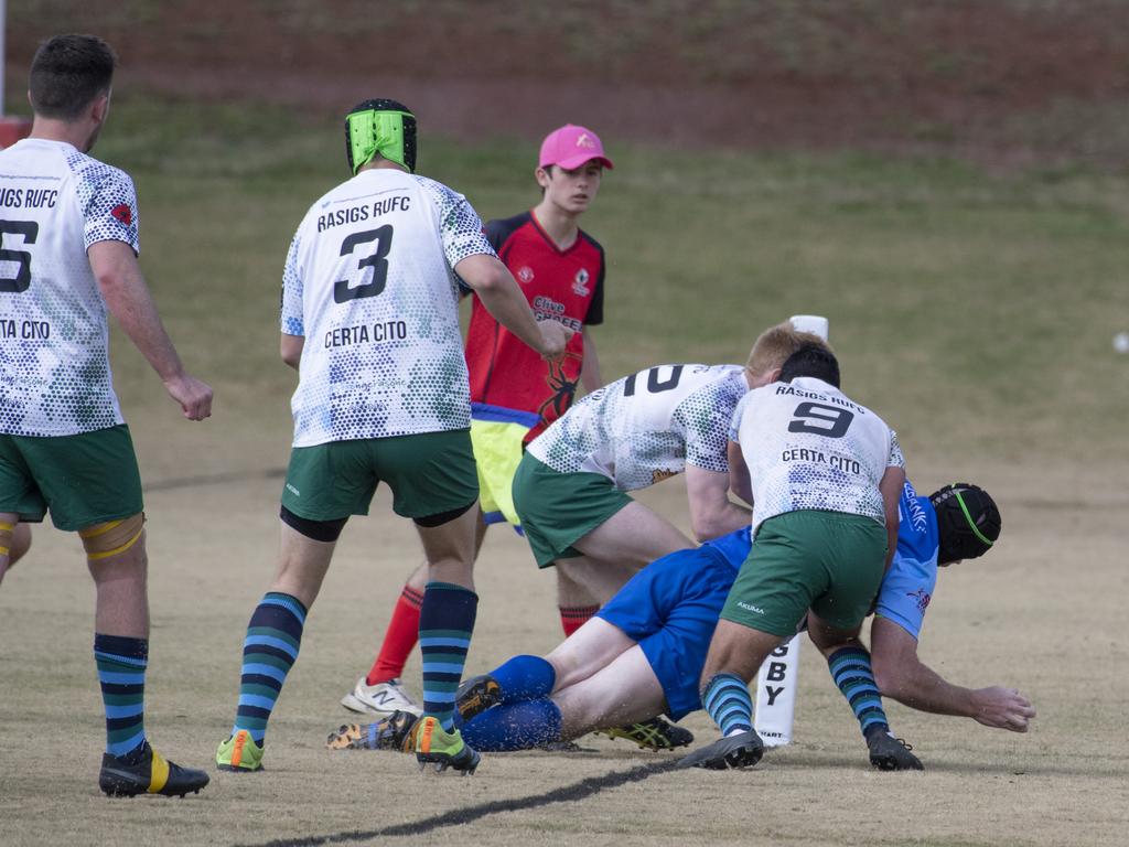 Brett Forte Super 10s Memorial Rugby Challenge. QPS vs The Army. Saturday, August 14, 2021. Picture: Nev Madsen.