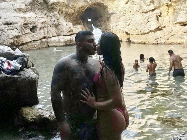 Jesse Marrogi and his partner, Sabrine Maghnie, on a romantic getaway in Italy. Picture: Instagram