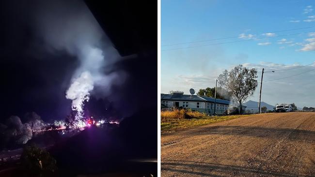 Laidley Creek West arson, caravan and car allegedly set alight and destroyed. Picture: Supplied