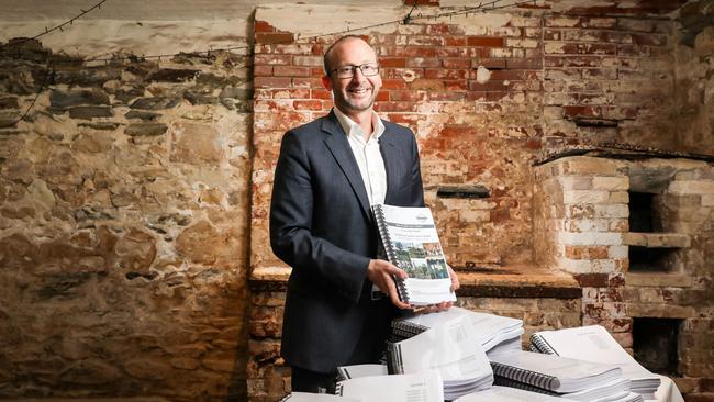 Fwd: Terramin CEO Richard Taylor with 6,000-page BIH Gold Proposal, (June 2019). Pic Supplied.