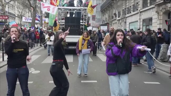 Thousands In Paris Protest Macron’s Pension Reforms | News.com.au ...