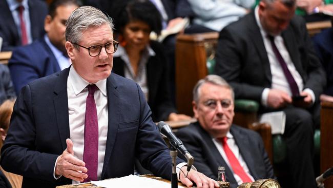 Labour Party leader Keir Starmer speaking during the weekly session of Prime Minister's Questions. Picture: AFP.