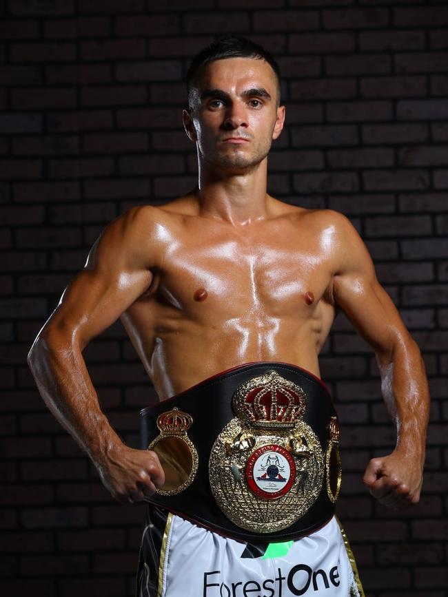 Australian boxing champ Andrew Moloney. Picture: Mikey Williams