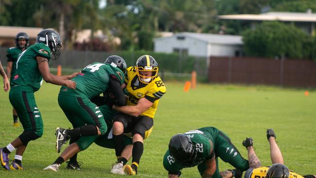 Rockhampton Wolverines vs Cairns Falcons at West Tiger Park Walkerston. Saturday 20 January 2024 Picture:Michaela Harlow